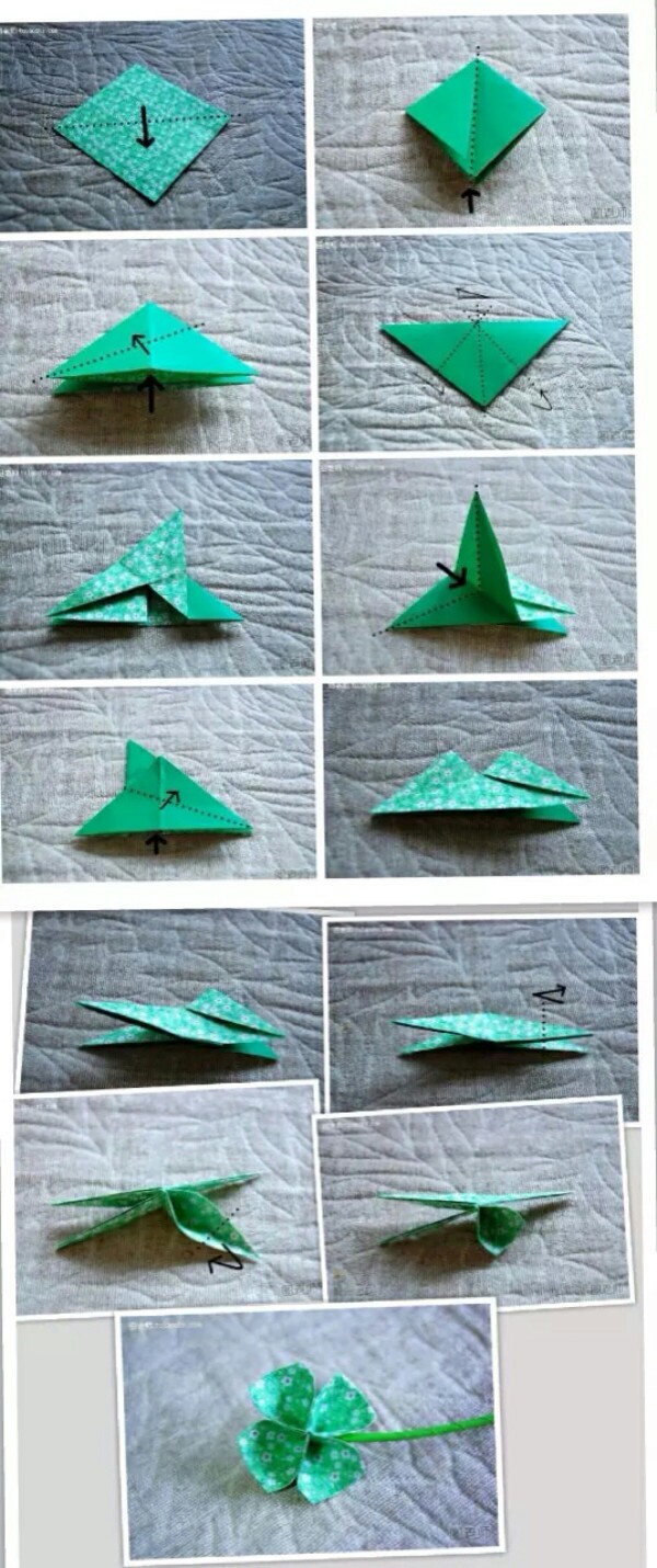 折纸小草最简单的折法图片