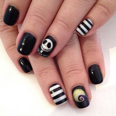 Nightmare Before Christmas nails