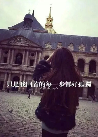 只是我回首的每一步都好孤独