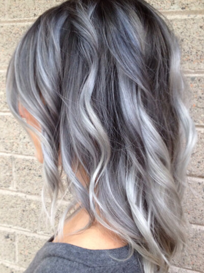 Ooh interesting. What if I did this my hair. Since most of my new growth is silver, why not work it into a cool new hair style? Grey ombre pastel hair