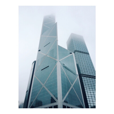 雾中的中银大厦#HK#