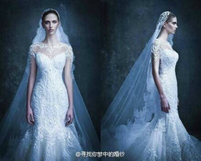 来自迪拜的Drama派高级定制婚纱Michael Cinco，华丽精致「图源微博侵删」