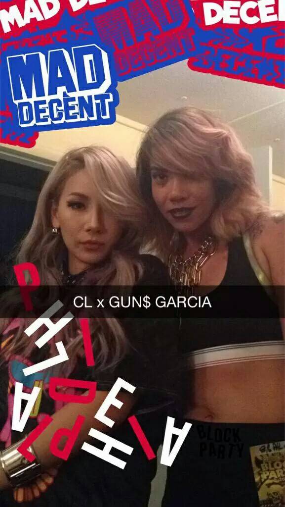 #IG四妞相关 Maddecent snapchat更新：CL*GUN$ GARCIA