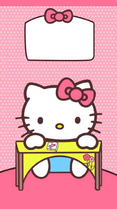 HelloKitty控 可爱 猫咪 粉色 组合 壁纸 萌 桌面壁纸