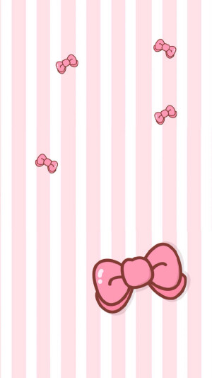 HelloKitty控 可爱 猫咪 粉色 组合 壁纸 萌 桌面壁纸  高清壁纸 无水印壁纸 蝴蝶结