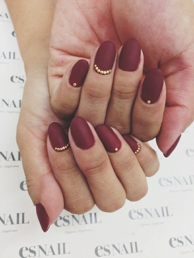 Flat Matte Nails | 20 Beautiful Nail Tutorials You Need To Try This Fall