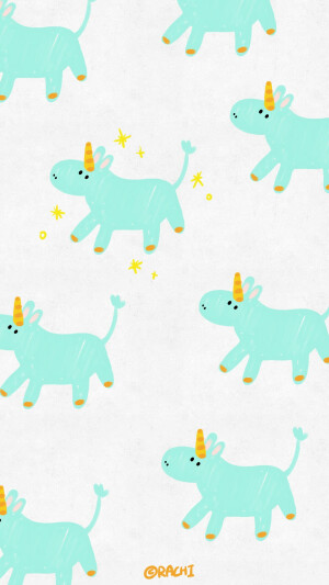 独角兽~ 换不完的背景手机壁纸..