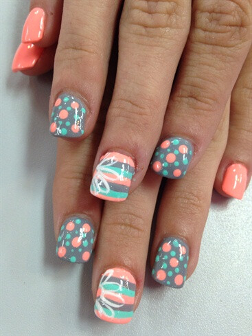 Spring by Julieakapink from Nail Art Gallery | Repinned by @emilyslutsky #slimmingbodyshapers How to accessorize your look Go to slimmingbodyshapers.com for plus size shapewear and bras