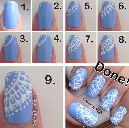 Step By Step Winter Nail Art Tutorials 2013/ 2014 For Beginners &amp;amp; Learners | Fabulous Nail Art Designs