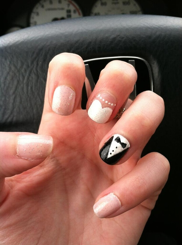 Very Literal Manicure | 24 Delightfully Cool Ideas For Wedding Nails