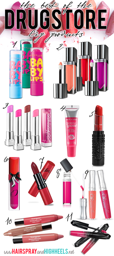 The Best Drugstore Lip Products! #beauty #makeup #lipstick