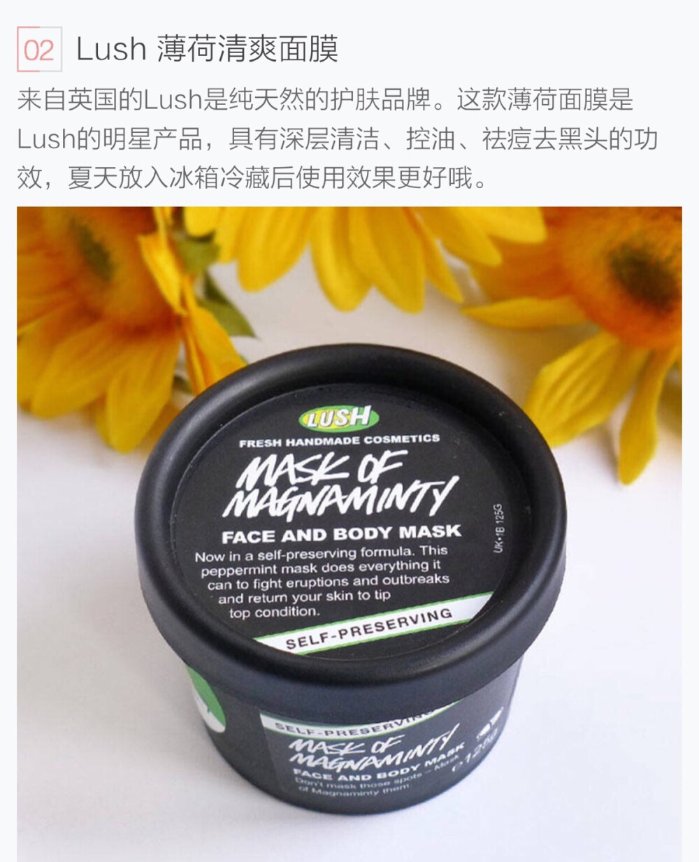 Lush 薄荷清爽面膜