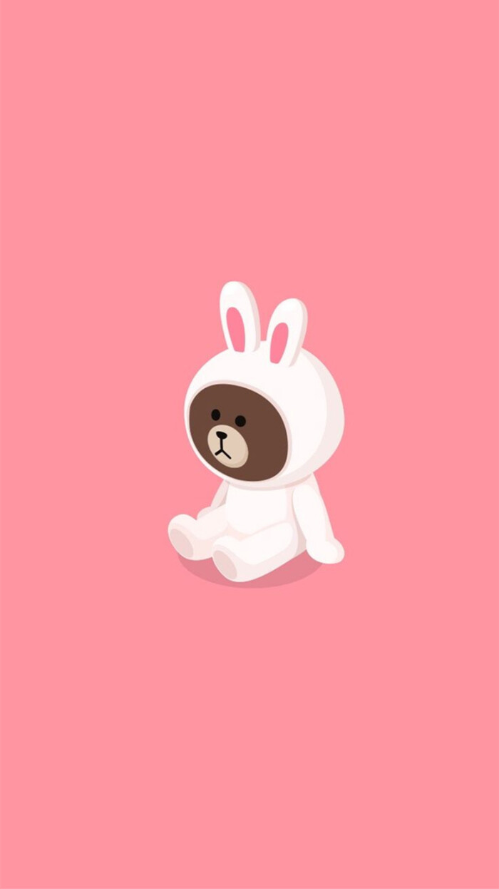Iphone5 Iphone6 Iphone6 Plus Wallpaper Wechat 微信背景壁纸简约锁屏待机主题桌面line Cony Brown 可妮布朗 堆糖 美图壁纸兴趣社区