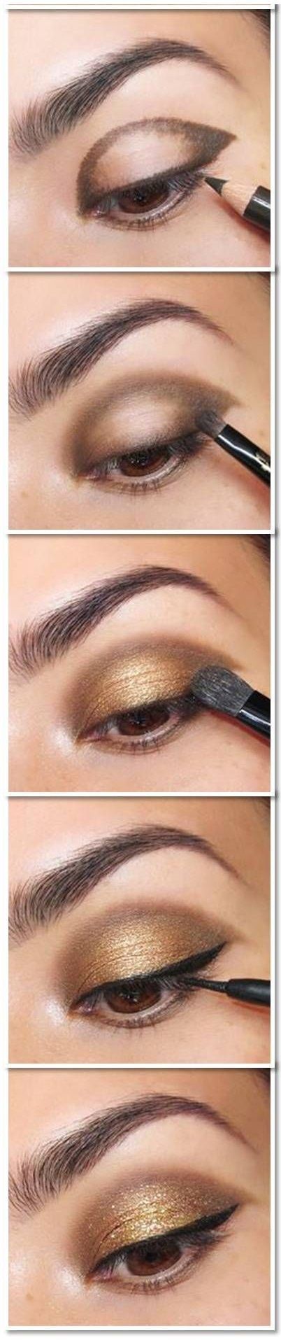 Get this look with Natural &amp;amp; Cruelty Free Younique Cosmetics! Our pigments rival MAC &amp;amp; Bare Minerals offering you cleaner ingredients PLUS you get more for less! www.freshface.us Brown and Gold Eye Shadow