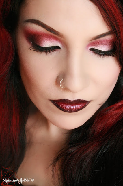 Make-up Artist Me!: Daring! Red eyeshadow makeup tutorial