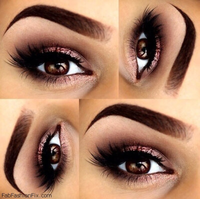 Perfectly shaped eyebrows and soft smokey eyes for brown eyes. #eyebrows #smokeyeyes #makeup