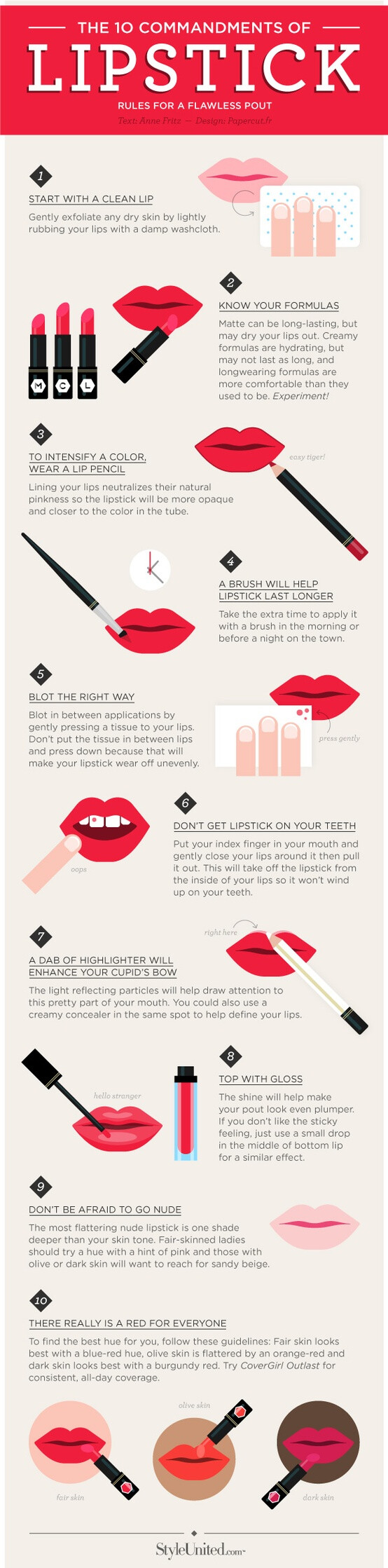 10 Commandments of Lipstick