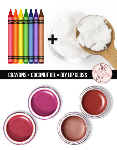 Tired of your lipgloss colors? Make your own, using crayons! | 27 Insanely Easy Two-Ingredient DIYs