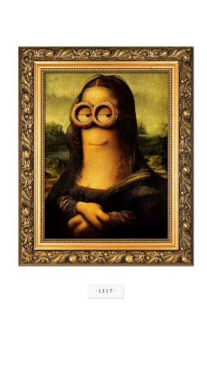 看，神偷奶爸小黄人，小黄人的名画