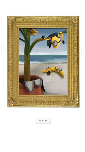 看，神偷奶爸小黄人，小黄人的名画