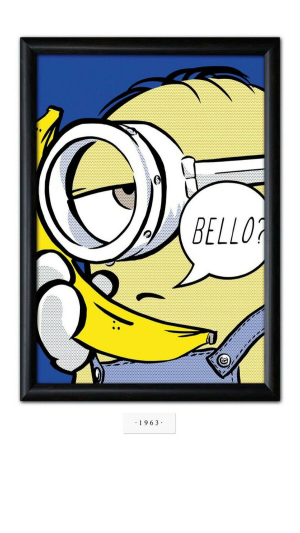 看，神偷奶爸小黄人，小黄人的名画