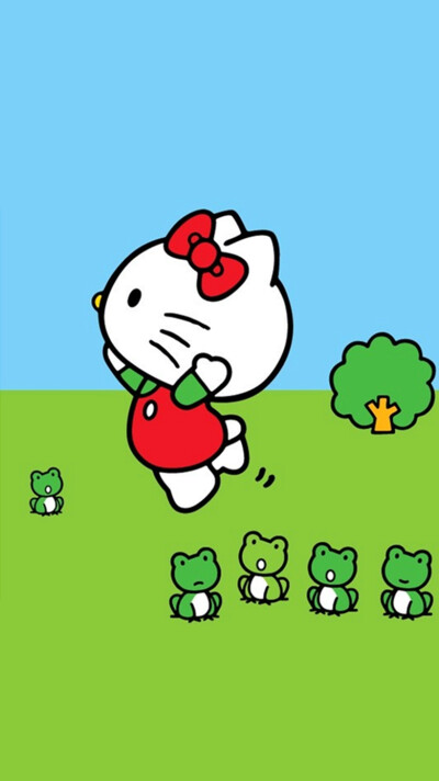 iPhone5 iPhone6 iPhone6 Plus wallpaper wechat 微信背景 壁纸 锁屏 待机 主题 桌面 可爱 Hello Kitty