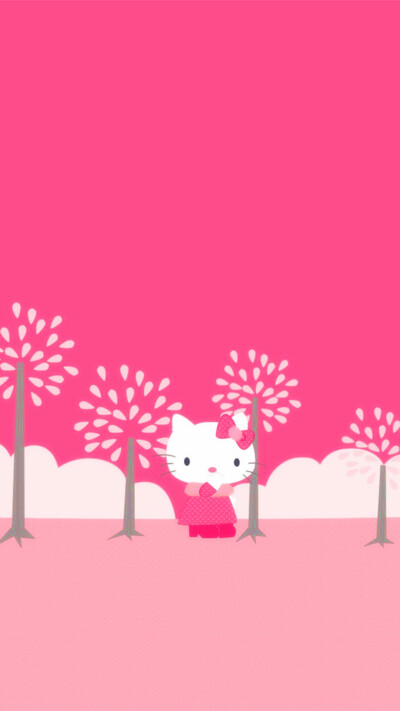 iPhone5 iPhone6 iPhone6 Plus wallpaper wechat 微信背景 壁纸 锁屏 待机 主题 桌面 可爱 Hello Kitty