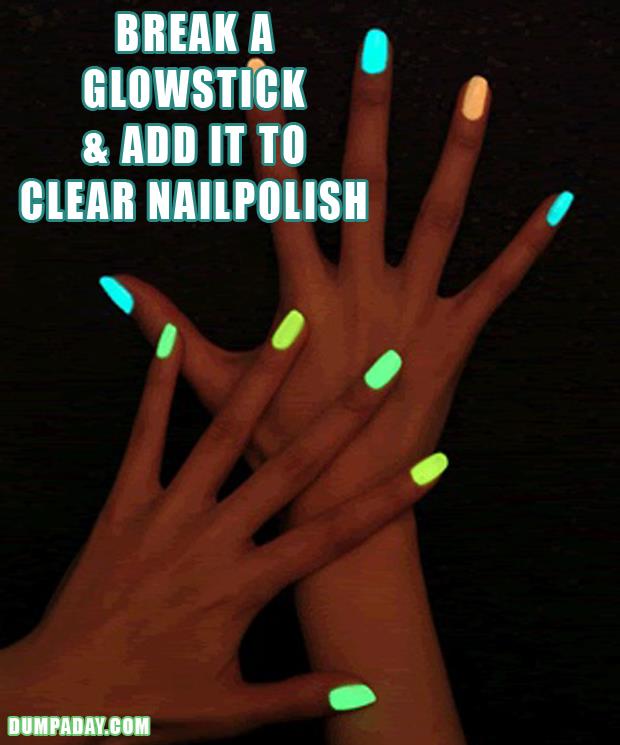 Simple Ideas That Are Borderline Crafty – 31 Pics. Would be cool for a blacklight party