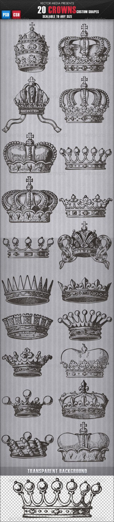 皇冠纹身素材