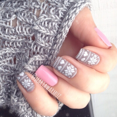 OPI. Nail Design. Nails. Nail Art. Pink and gray. Instagram photo by @Marta Draper Draper Draper Draper Draper Warmuz