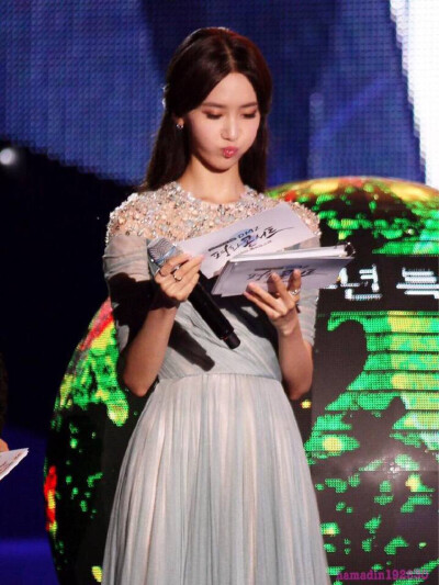 林允儿 林小鹿 yoona 女神 少女时代 150814 MBC DMZ和平音乐会多站饭拍实图16P MC允和舞台允都很棒