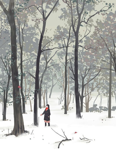 #插画# #唯美# #小清新# #美好# #意境# #文艺# #壁纸#