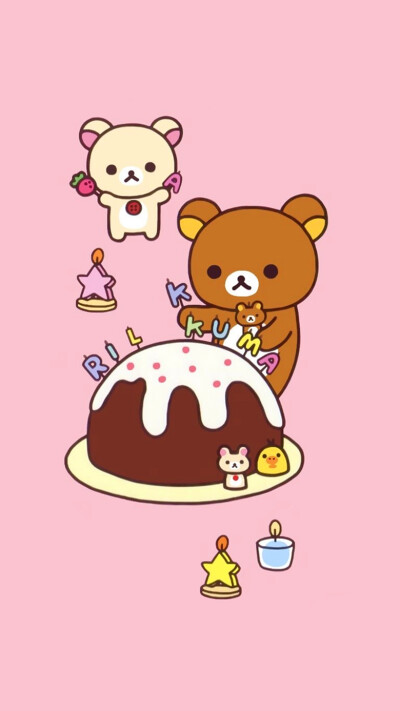 iPhone5 iPhone6 iPhone6 Plus wallpaper wechat 微信背景 壁纸 锁屏 待机 主题 桌面 轻松熊 rilakkuma