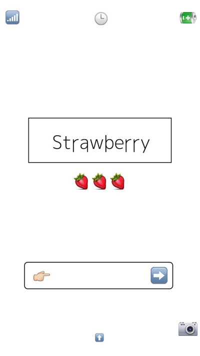 iPhone手机壁纸水果锁屏 strawberry草莓水果锁屏