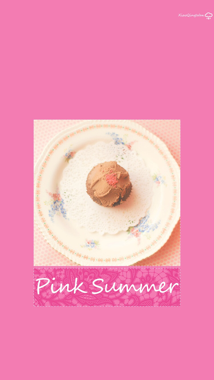 喜欢小青莞、iphone壁纸、手机壁纸【pink summer 系列】