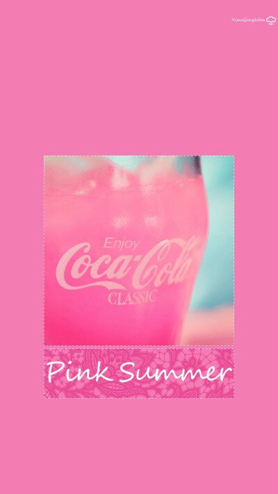 喜欢小青莞、iphone壁纸、手机壁纸【pink summer 系列】