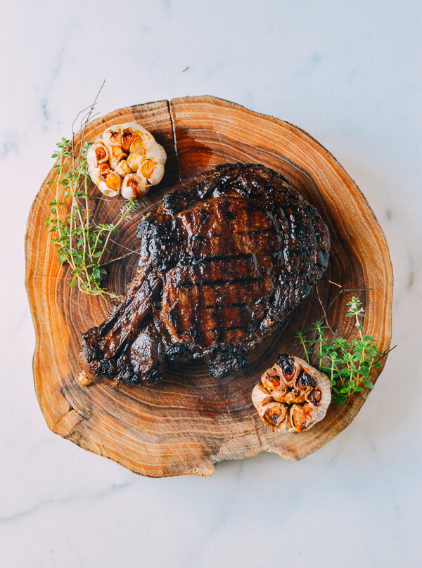 #Grilled Ribeye with Soy Butter Glaze#