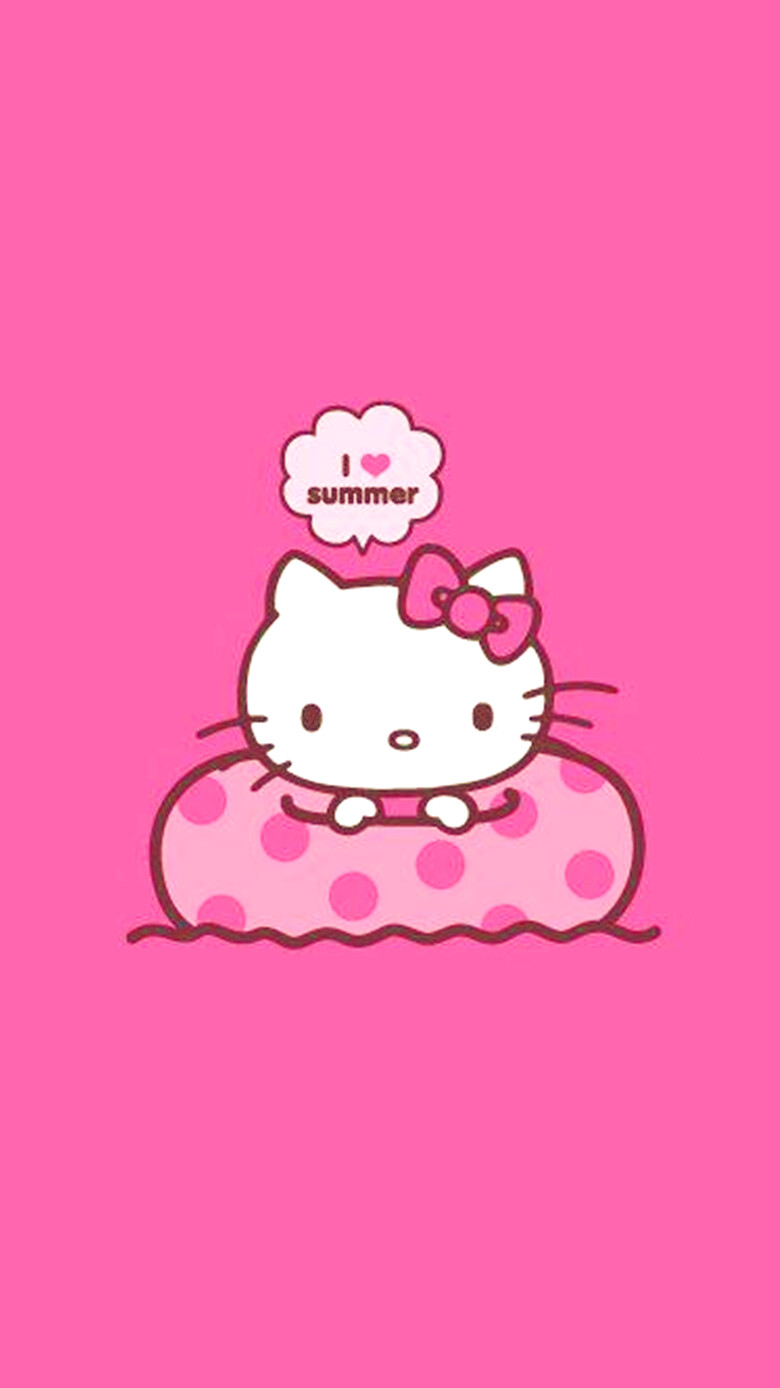 iPhone5 iPhone6 iPhone6 Plus wallpaper wechat 微信背景 壁纸 锁屏 待机 主题 桌面 可爱 Hello Kitty