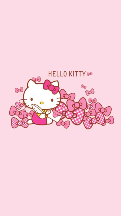 iPhone5 iPhone6 iPhone6 Plus wallpaper wechat 微信背景 壁纸 锁屏 待机 主题 桌面 可爱 Hello Kitty