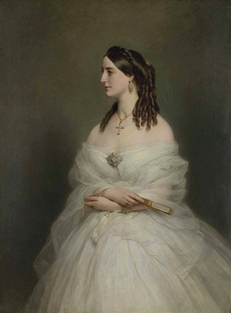 Franz Xaver Winterhalter（1805-1873）是当时最杰出的宫廷画家。他为欧洲各国官廷绘制作品，人物多为活跃在19世纪的欧洲皇室名人，尤其得到英国维多利亚女王的喜爱。人们认为他的作品历史纪录价值超过艺术价值，通过他的绘画，人们可以更进一步了解欧洲19世纪皇室贵族的肖像面貌和奢华生活。