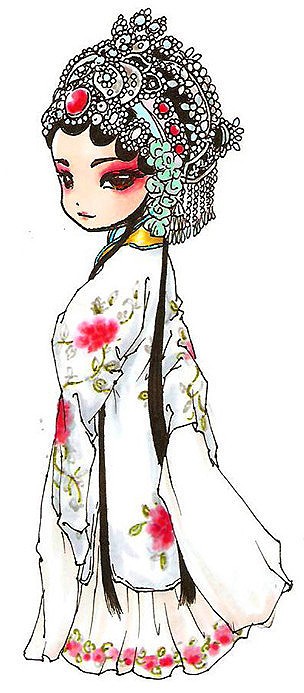 一笔胭脂为谁红