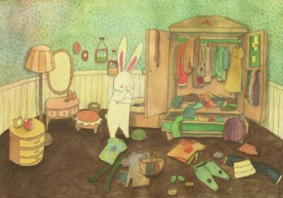 手绘；萌萌哒；二次元；动漫；头像；兔子～