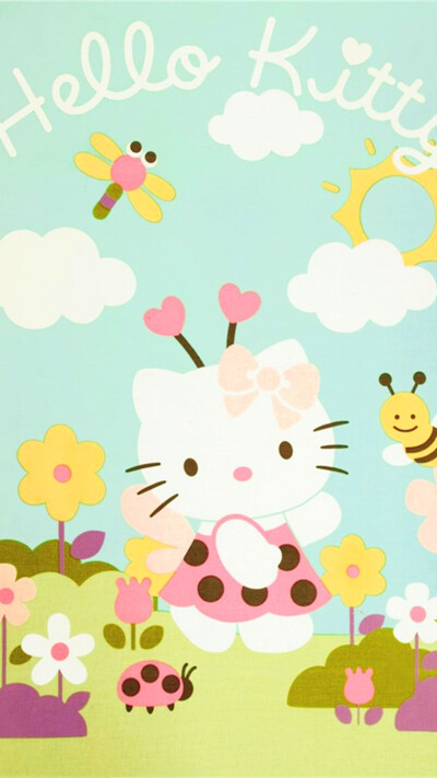 iPhone5 iPhone6 iPhone6 Plus wallpaper wechat 微信背景 壁纸 锁屏 待机 主题 桌面 可爱 Hello Kitty