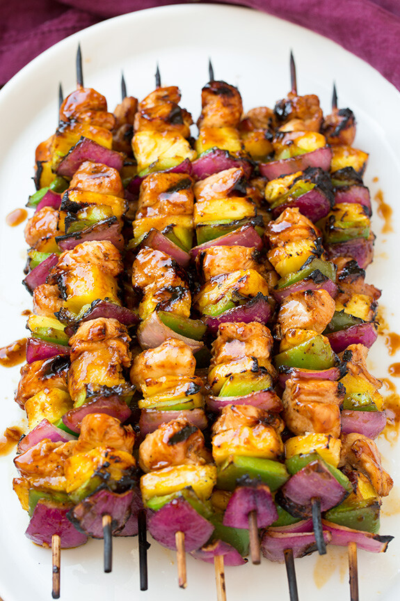 #Hawaiian Chicken Kebabs#