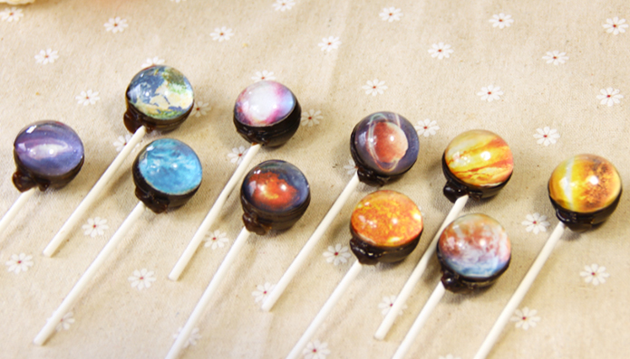 太阳系星空棒棒糖果10支礼盒装 七夕情人节送男女朋友生日礼物