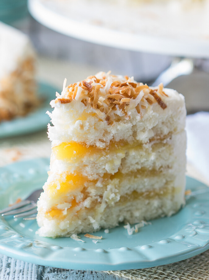 #Coconut lemon layer cake#