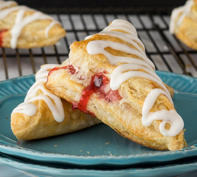 #Super easy cherry turnovers#