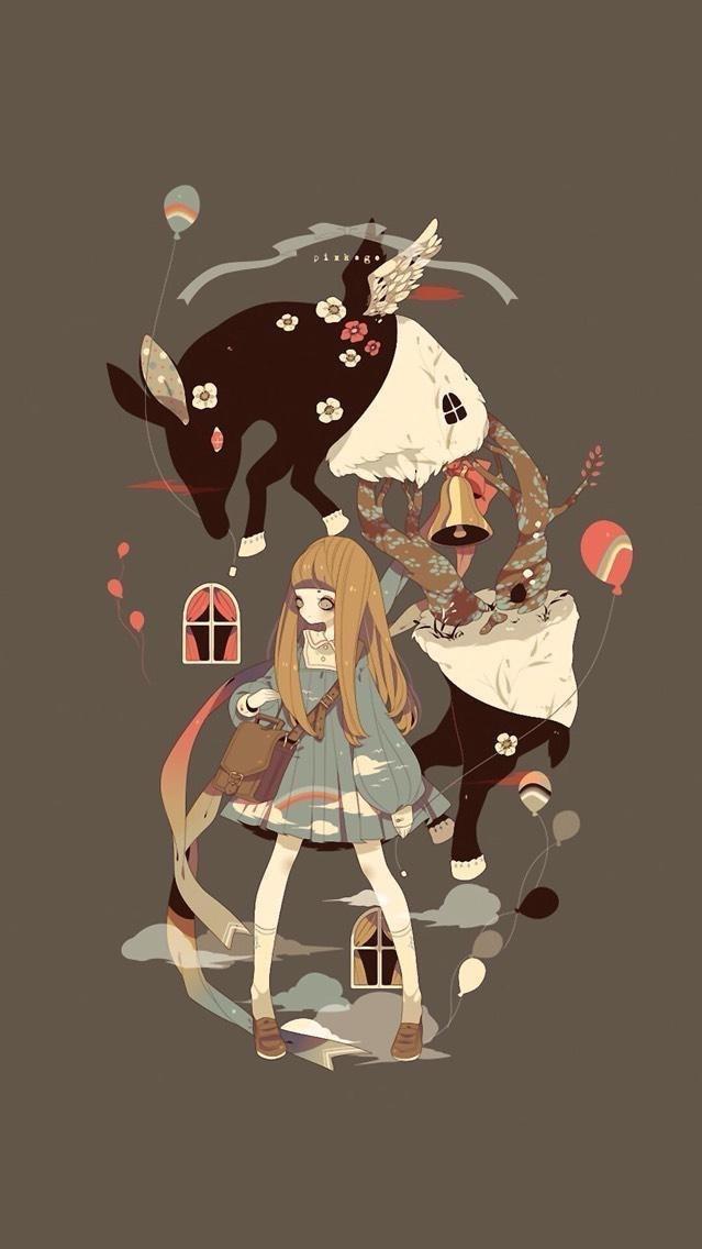 日本插画大师画的 爱u