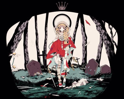 日本插画大师画的 爱u