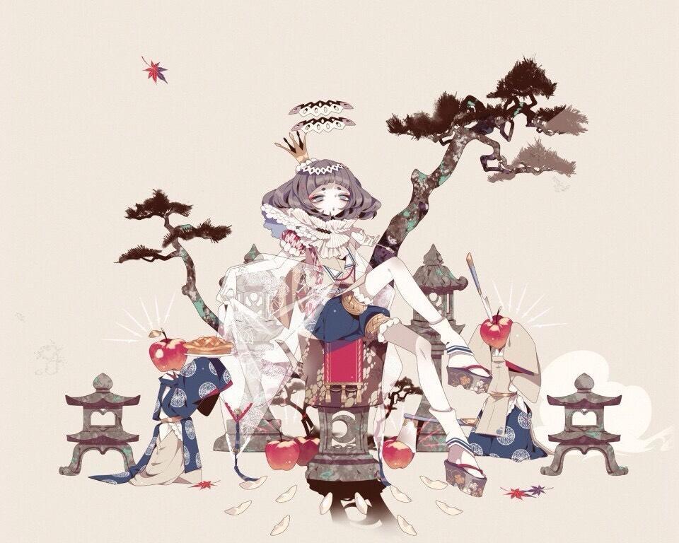 日本插画大师画的 爱u